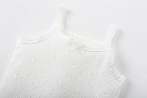 AIWUHE Baby Girl Tank Top Sleeveless Bodysuits Cotton Onsies Baby Clothes Summer Undershirts Off-White 12 Months in Kuwait
