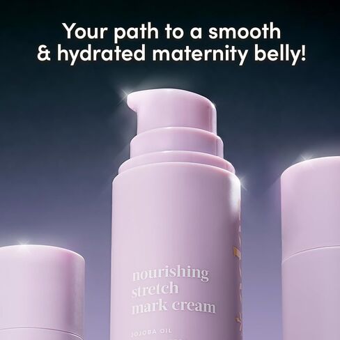 Evereden Stretch Mark Cream, Pregnancy and Postpartum, Dermatologist-Tested | Skin Looks & Feels More Elastic, Centella Asiatica & Vitamin A-Rich Rosehip Oil, Peptides, Non-Greasy, Vegan in Kuwait