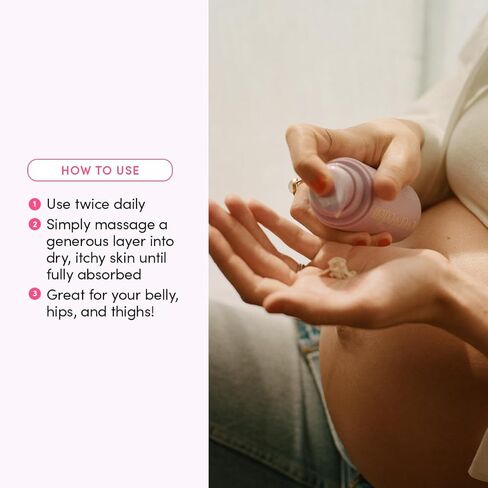 Evereden Stretch Mark Cream, Pregnancy and Postpartum, Dermatologist-Tested | Skin Looks & Feels More Elastic, Centella Asiatica & Vitamin A-Rich Rosehip Oil, Peptides, Non-Greasy, Vegan in Kuwait