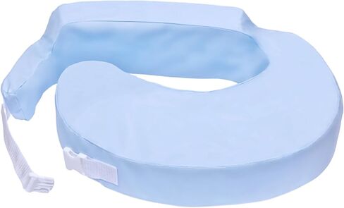 My Brest Friend Professional Nursing Pillow | Ergonomic Breastfeeding Pillows | Ideal for Lactation Consultants, NICUs & More | Breastfeeding Essentials | Handy Side Pocket & Easily Wipes Clean, Blue in Kuwait