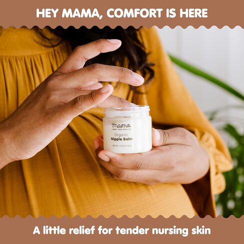 Tubby Todd Nipple Balm, Lanolin-Free Organic Balm for Breastfeeding | Safe for Moms and Babies, Fragrance Free in Kuwait