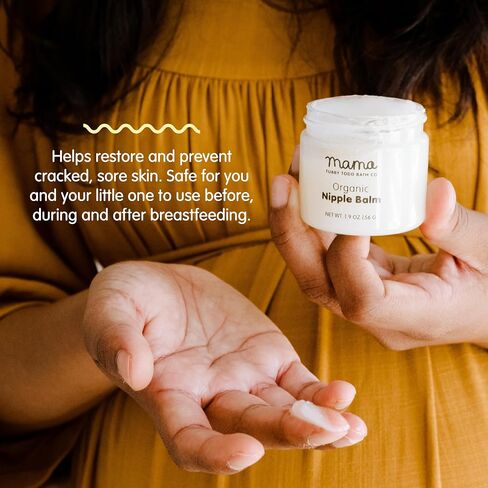 Tubby Todd Nipple Balm, Lanolin-Free Organic Balm for Breastfeeding | Safe for Moms and Babies, Fragrance Free in Kuwait