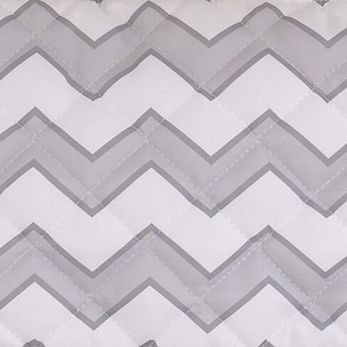 Soft Gray and White Chevron High Chair Pad | Easy to Install Replacement Cushion Fits Most 3-5 Point Harness High Chairs in Kuwait