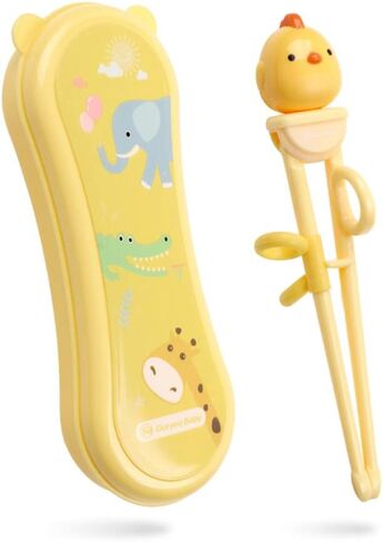 Kids Chopsticks - Made of High Quality Food Grade Material - Great Chopsticks for Kids - Includes Sturdy and Practical Portable Box in Kuwait