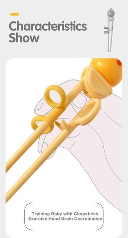 Kids Chopsticks - Made of High Quality Food Grade Material - Great Chopsticks for Kids - Includes Sturdy and Practical Portable Box in Kuwait