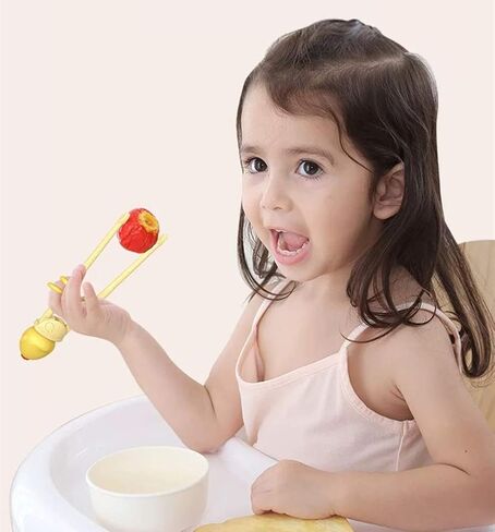 Kids Chopsticks - Made of High Quality Food Grade Material - Great Chopsticks for Kids - Includes Sturdy and Practical Portable Box in Kuwait