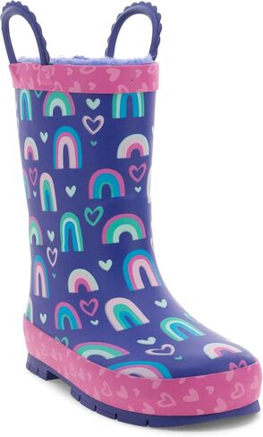 Western Chief Kids Premium Waterproof Rain Boots for Boys and Girls | Built for outdoor play, pull-on loops for self-dressing, comfort EVA insole, rubber traction outsole, toddler to big kid size in Kuwait