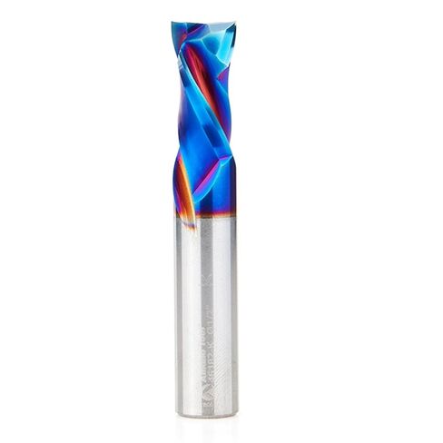 Amana Tool Spektra Extreme Tool Life Solid Carbide CNC Compression Spiral Router Bit, 46170-K, 1/4 D x 7/8 CH x 1/4 Shank x 2-1/2 Inch Long 2 Flute in Kuwait