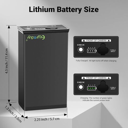 Rechargeable Battery Pack Edge Series Cellular Trail Camera 6700mAh Lithium-Ion Battery for Moultrie Edge 3, Edge 2 PRO Edge PRO, Edge 2 (EM8) in Kuwait