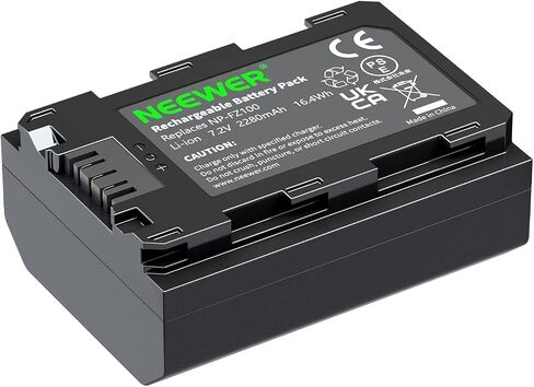 NEEWER Replacement Battery for Sony NP-FZ100, Compatible with Sony ZV-E10II A9III A7CII ZV-E1 A7III A7IV FX3 FX30 A6700 A1 A7C A7CR A7RIV A7RV A7SIII A9II Cameras, Rechargeable Li-ion Battery 2280mAh in Saudi Arabia