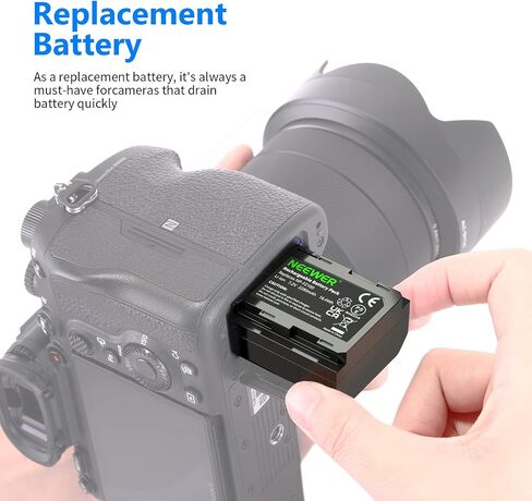 NEEWER Replacement Battery for Sony NP-FZ100, Compatible with Sony ZV-E10II A9III A7CII ZV-E1 A7III A7IV FX3 FX30 A6700 A1 A7C A7CR A7RIV A7RV A7SIII A9II Cameras, Rechargeable Li-ion Battery 2280mAh in Kuwait