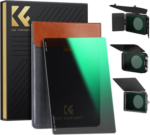 K&F CONCEPT 4" x 5.65" Square ND8 Filter Compatible with Matte Box | Ultra-Slim Optical Glass Square Cinema Neutral Density Filter with 28-Multi Coated for Matte Box-FM701 in Kuwait