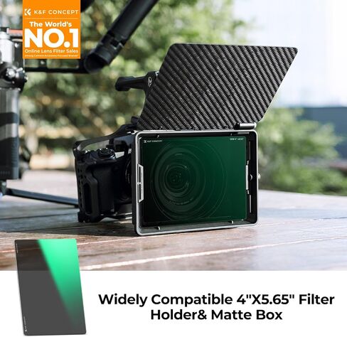 K&F CONCEPT 4" x 5.65" Square ND8 Filter Compatible with Matte Box | Ultra-Slim Optical Glass Square Cinema Neutral Density Filter with 28-Multi Coated for Matte Box-FM701 in Kuwait