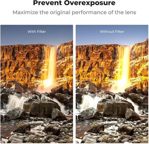 K&F CONCEPT 77mm ND8 (3-Stop Fixed Neutral Density Filter) ND Lens Filter | 28 Multi-Layer Coatings High Definition Waterproof Ultra Slim ND Lens Filter for Camera Lens(Nano-X Series) FN703 in Kuwait