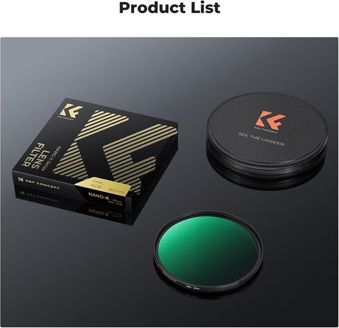 K&F CONCEPT 77mm ND8 (3-Stop Fixed Neutral Density Filter) ND Lens Filter | 28 Multi-Layer Coatings High Definition Waterproof Ultra Slim ND Lens Filter for Camera Lens(Nano-X Series) FN703 in Kuwait