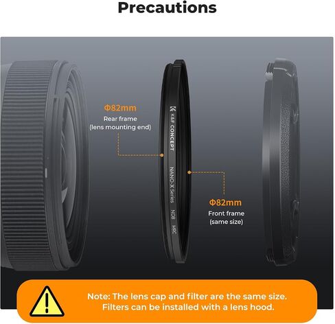 K&F CONCEPT ND8 Filter 82mm 3 Stops Neutral Density Nano-X High Definition Water Resistant Anti-Scratch Anti-Reflective for DSLR Camera Lens | 28 Multi-Layer Coatings High Definition Waterproof Ultra Slim ND Lens Filter for Camera Lens(Nano-X Series) FN70 in Kuwait