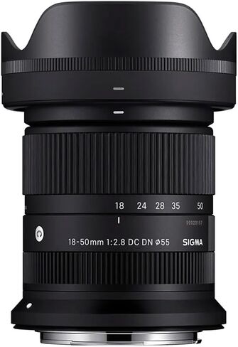 Sigma 18-50mm f/2.8 DC DN Contemporary Lens for Canon RF, Bundle with UV/CPL/ND Filter Kit, Soft Lens Pouch, Cleaning Kit & Sigma 4-Year Limited Warranty in Kuwait