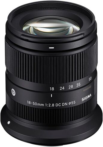 Sigma 18-50mm f/2.8 DC DN Contemporary Lens for Canon RF, Bundle with UV/CPL/ND Filter Kit, Soft Lens Pouch, Cleaning Kit & Sigma 4-Year Limited Warranty in Kuwait