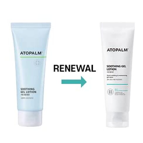 ATOPALM Soothing Gel Lotion 4 Fl Oz, Cooling and Calming Moisturizer for Sensitive, Eczema Prone, Heat Rash Skin, Redness Relief, Lightweight Mild Face and Body Lotion for Baby, Korean Skincare | Cooling Face & Body Gel Lotion | Lightweight Baby Moisturiz in Kuwait