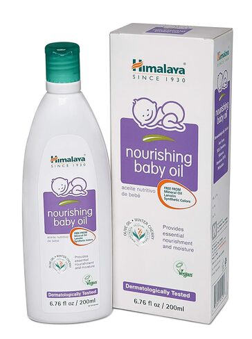 Himalaya Nourishing Baby Oil with Ashwagandha,Massage Oil, 6.76 oz, 2 Pack | Moisturizing Baby Oil with Olive Oil, Ashwagandha, Aloe Vera, Dermatologically Tested, Paraben Free, Vegan,Mineral Oil Free in Kuwait