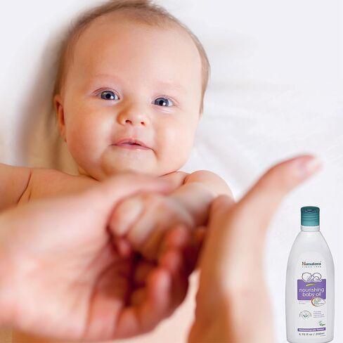 Himalaya Nourishing Baby Oil with Ashwagandha,Massage Oil, 6.76 oz, 2 Pack | Moisturizing Baby Oil with Olive Oil, Ashwagandha, Aloe Vera, Dermatologically Tested, Paraben Free, Vegan,Mineral Oil Free in Kuwait