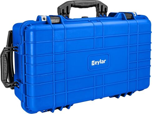 Eylar 22" Carry-On Travel Roller Gear, Camera, Drones, Tools, Equipment Hard Case Waterproof with Foam (Red) in Kuwait