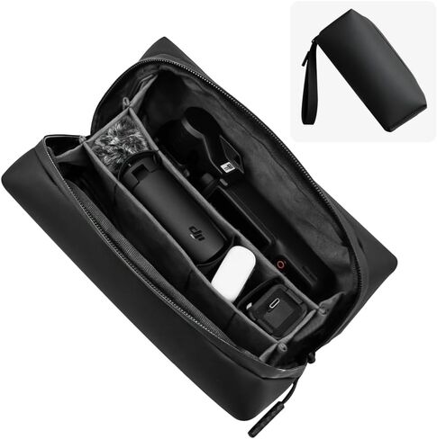 Pocket 4/3 Carrying Case, Travel Storage Protective Carry Bag for DJI OSMO Pocket 4/3 Accessories, Carry Bag Large Capacity Protective Handbag All in One Gadget Storage Bag in Kuwait
