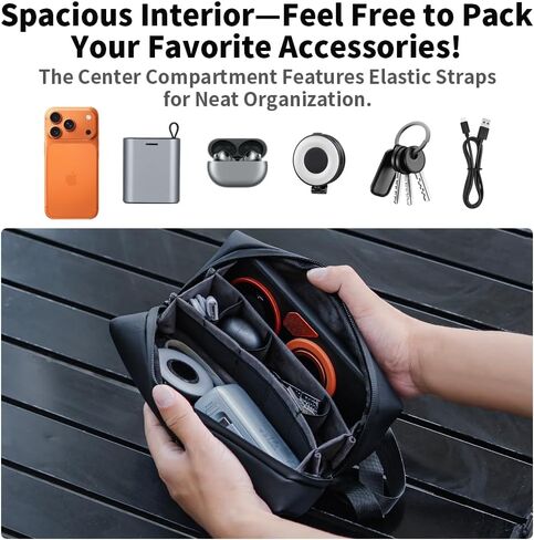 Pocket 4/3 Carrying Case, Travel Storage Protective Carry Bag for DJI OSMO Pocket 4/3 Accessories, Carry Bag Large Capacity Protective Handbag All in One Gadget Storage Bag in Kuwait