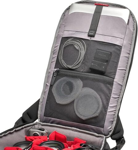 Manfrotto PRO Light Backloader M, Professional Camera Backpack for Cameras, Top and Rear Access, Double Tripod Mount, Padded Backpack with Interchangeable Dividers, Black in Kuwait