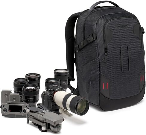 Manfrotto PRO Light Backloader M, Professional Camera Backpack for Cameras, Top and Rear Access, Double Tripod Mount, Padded Backpack with Interchangeable Dividers, Black in Kuwait