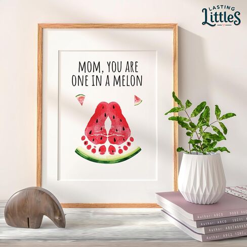 Lasting Littles Mom Edition | Baby Toddler Handprint & Footprint Keepsake Book, Mother's Day, Baby Shower, New Parent, Grandma Gift, Preschool Craft *Paints Not Included* in Kuwait