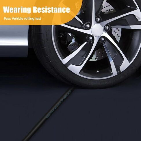 SANFU Hybrid Air Hose 1/2"ID x 25FT, 300PSI Durable, Heavy Duty, 3/8" and 1/4" Air Fittings Kits Reassembled, Bend Restrictors, Black(25’) in Kuwait
