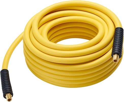 3/8"x250FT AIR HOSE 3/8' WP 300PSI MNPT Fittings Heavy Duty, Lightweight Air Compressor Hose with Safety Goggles Includes in Kuwait