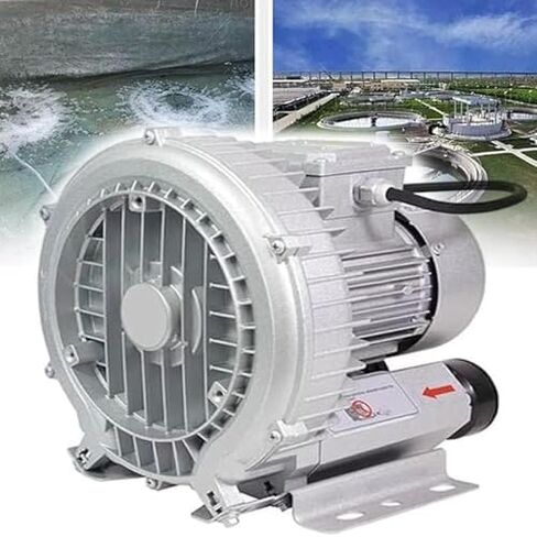 Multi-Use Regenerative Ring Pump High Pressure Vortex Blower Industrial High-Pressure Equipment，High-Pressure Vortex Blower 220V 50Hz Industrial Vacuum Pump - 1100W Suction & Air Blowing for in Kuwait