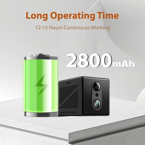 2026 5G 4K Mini Camera WiFi Indoor Home HD Micro Wireless Security Camera, Small Nanny Cam Pet Baby Outdoor Cameras, 100 Days Battery Life 150 angle Night Vision Motion Detection Cloud & SD Storage in Kuwait