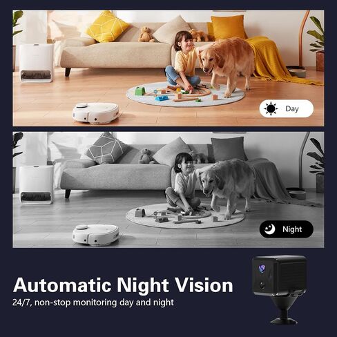 Mini 4G LTE Cellular Security Camera:No WiFi Needed with SIM Card | 2K HD Night Vision, Built-in 32G SD Card, 2500mAh Battery Powered, Easy Install, Portable for Travel, RV, Storage, Vehicle in Kuwait