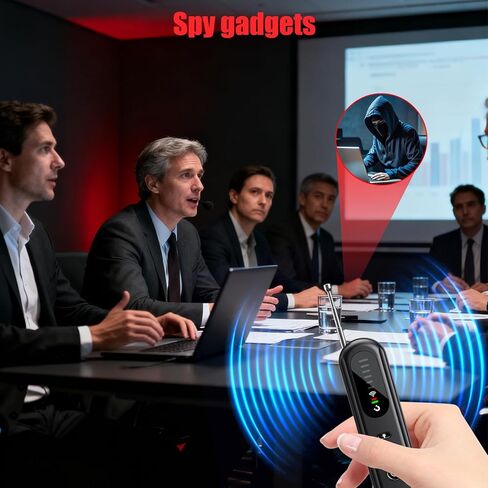Hidden-camera-detectors-mini-bug detector & camera finder-Upgraded gps tracker detector-2026 anti spy camera finder device-RF signal scanner-portable mini detector to travel for hotel/car/home-black in Saudi Arabia