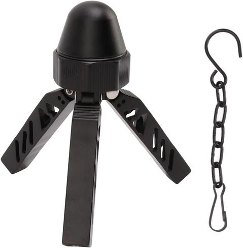Aluminum Alloy Camping Tripod Support Stand, Adjustable Triangle Tent Pole Frame with 1/4 Threaded Mount and Hook for Lantern in Kuwait