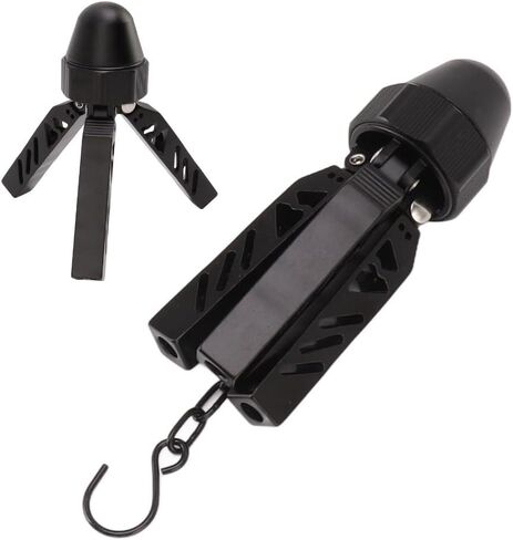 Aluminum Alloy Camping Tripod Support Stand, Adjustable Triangle Tent Pole Frame with 1/4 Threaded Mount and Hook for Lantern in Kuwait