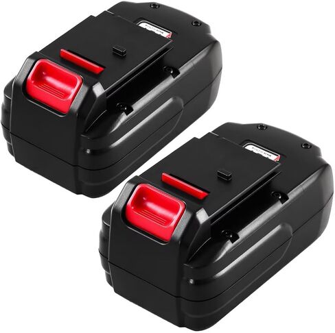 2-Pack [Upgraded to 3600mAh] High Capacity Ni-Mh PC18B Replacement Battery | Compatible with Porter Cable 18V Battery PCC489N PC18BLEX Tools Compatible with Porter Cable Charger PCMVC PCXMVC(Red) in Kuwait