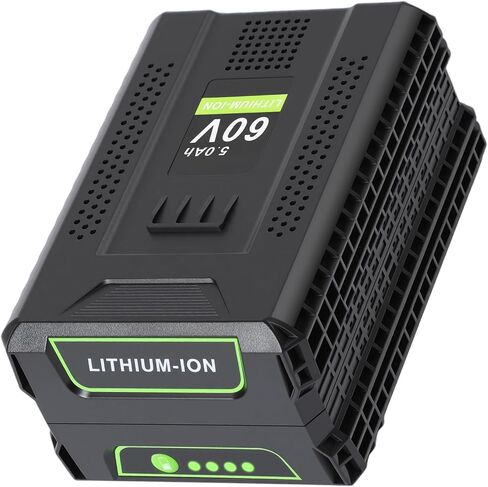 Replacement Battery for Greenworks 60V: 5.0Ah Extended Run Lithium Battery for Greenworks Pro 60 Volt Lawn Mower Trimmer Blower for Home Gardening in Kuwait