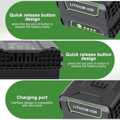 Replacement Battery for Greenworks 60V: 5.0Ah Extended Run Lithium Battery for Greenworks Pro 60 Volt Lawn Mower Trimmer Blower for Home Gardening in Kuwait