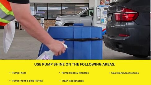 Garage Gorilla Pump Shine | Surface Protectant & Shine Restorer for Gas Pumps | Metal & Composite Surfaces | with Micro-Spray Shield Barrier | 32 oz Bottles (Case of 6) in Kuwait