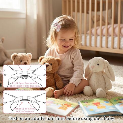 20 Pcs Baby Hair Clips Toddler Hair Accessories Handmade Barrettes For Toddler Girls Mini Cute Clip Non Slip Barrette For Fine Cute Tiny Bows Barrettes For Infants Toddlers, And Little Girls in Kuwait