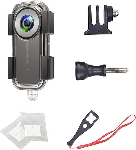 Waterproof Case for Insta 360 one X2 Action Camera, Underwater Diving Protective Housing 30M with Bracket Accessories in Kuwait