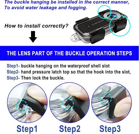 Waterproof Case for Insta 360 one X2 Action Camera, Underwater Diving Protective Housing 30M with Bracket Accessories in Kuwait
