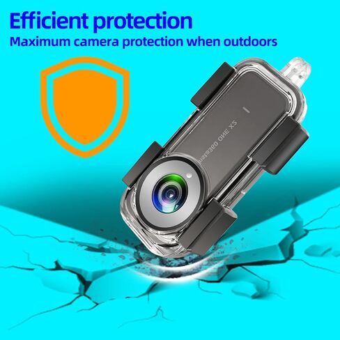 Waterproof Case for Insta 360 one X2 Action Camera, Underwater Diving Protective Housing 30M with Bracket Accessories in Kuwait