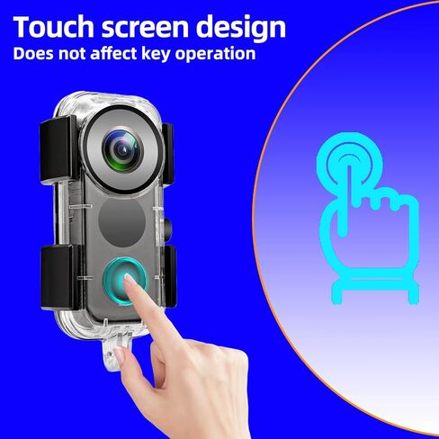 Waterproof Case for Insta 360 one X2 Action Camera, Underwater Diving Protective Housing 30M with Bracket Accessories in Kuwait