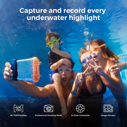 sublue Underwater Photography Housing H1, Waterproof Phone Case for iPhone 16/15/14/13/12 Series and Most Android for Snorkeling,Diving,Swimming & Underwater Photography in Kuwait