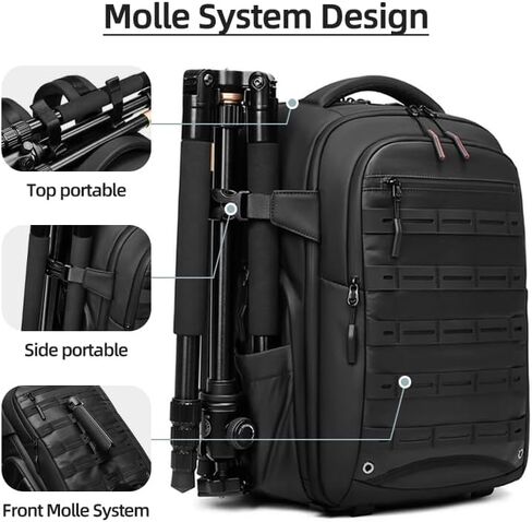 Waterproof DSLR Camera Backpack - Large with TSA Lock, Fits Drone & 17-Inch Laptop in Kuwait